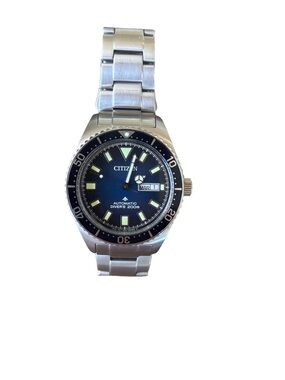 Citizen Promaster Dive Automatic Solid Stainless Steel Watch Blue Gradient